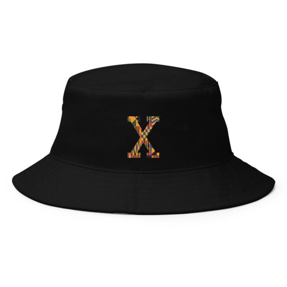 X Bucket Hat, Martin Malcolm Black Power, Kente - Picture 1 of 1